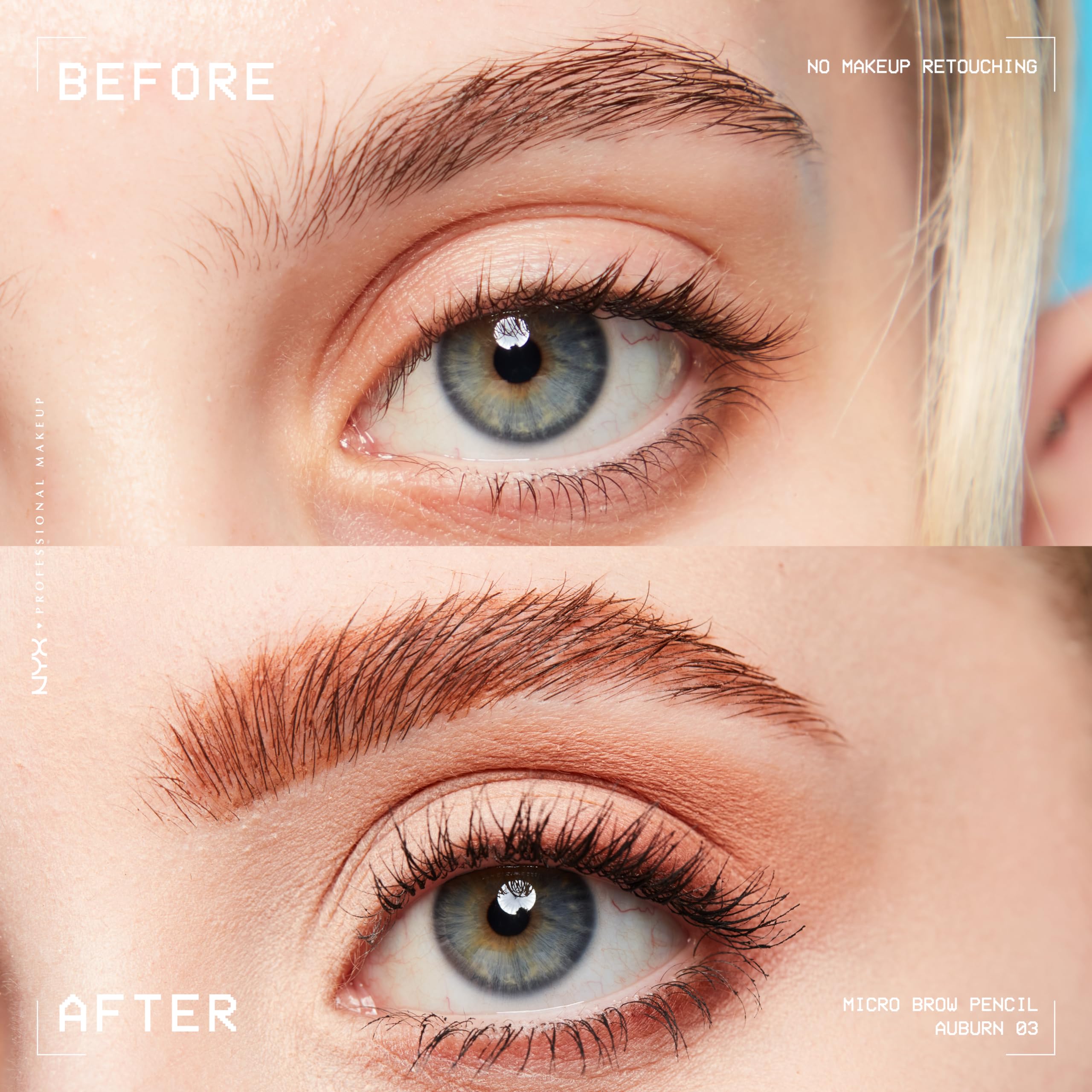 Foto 4 pulgar | Lápiz De Cejas Nyx Professional Makeup Micro Brow Auburn - Venta Internacional.