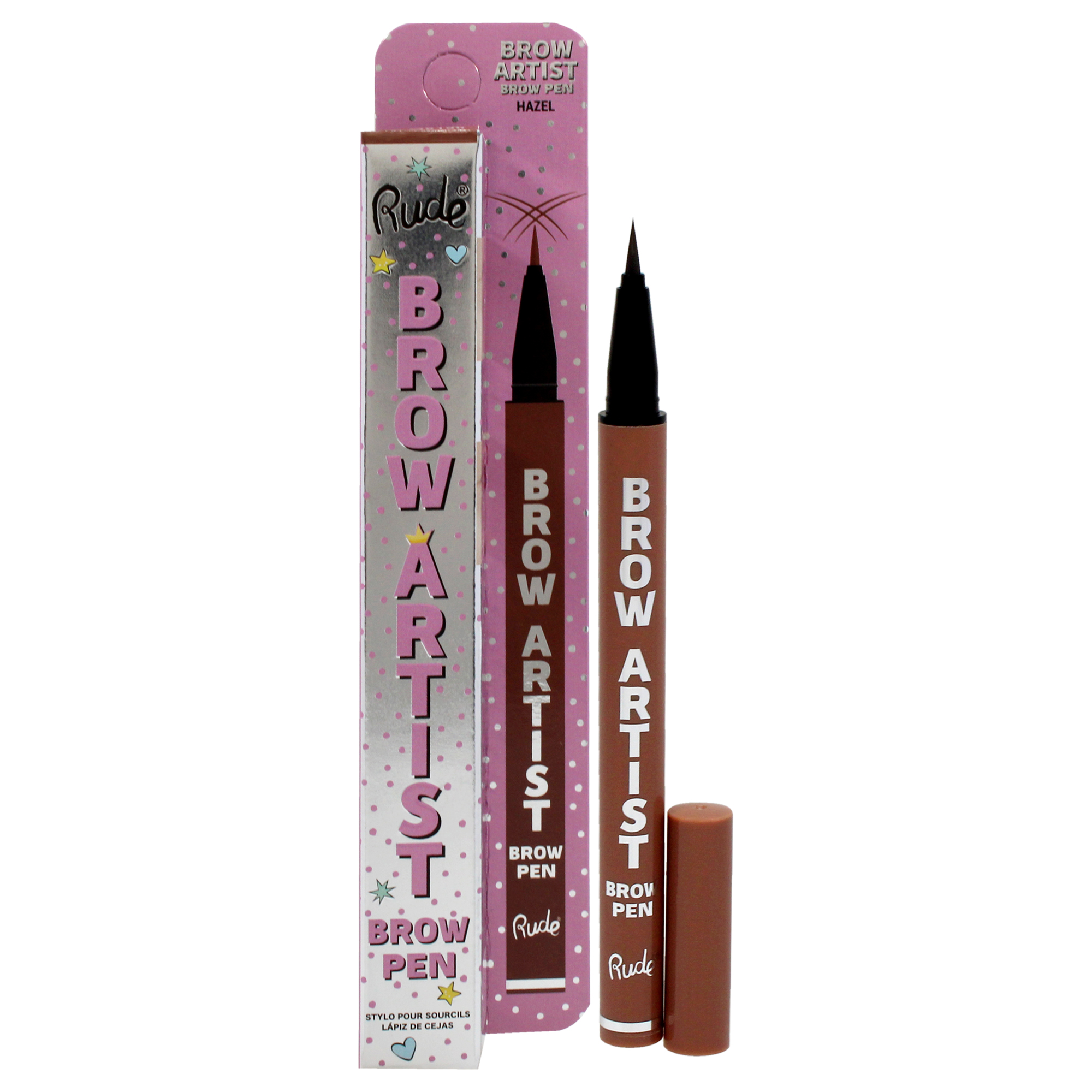 Foto 2 pulgar | Bolígrafo De Cejas Rude Cosmetics Brow Artist Hazel Para Mujer - Venta Internacional.
