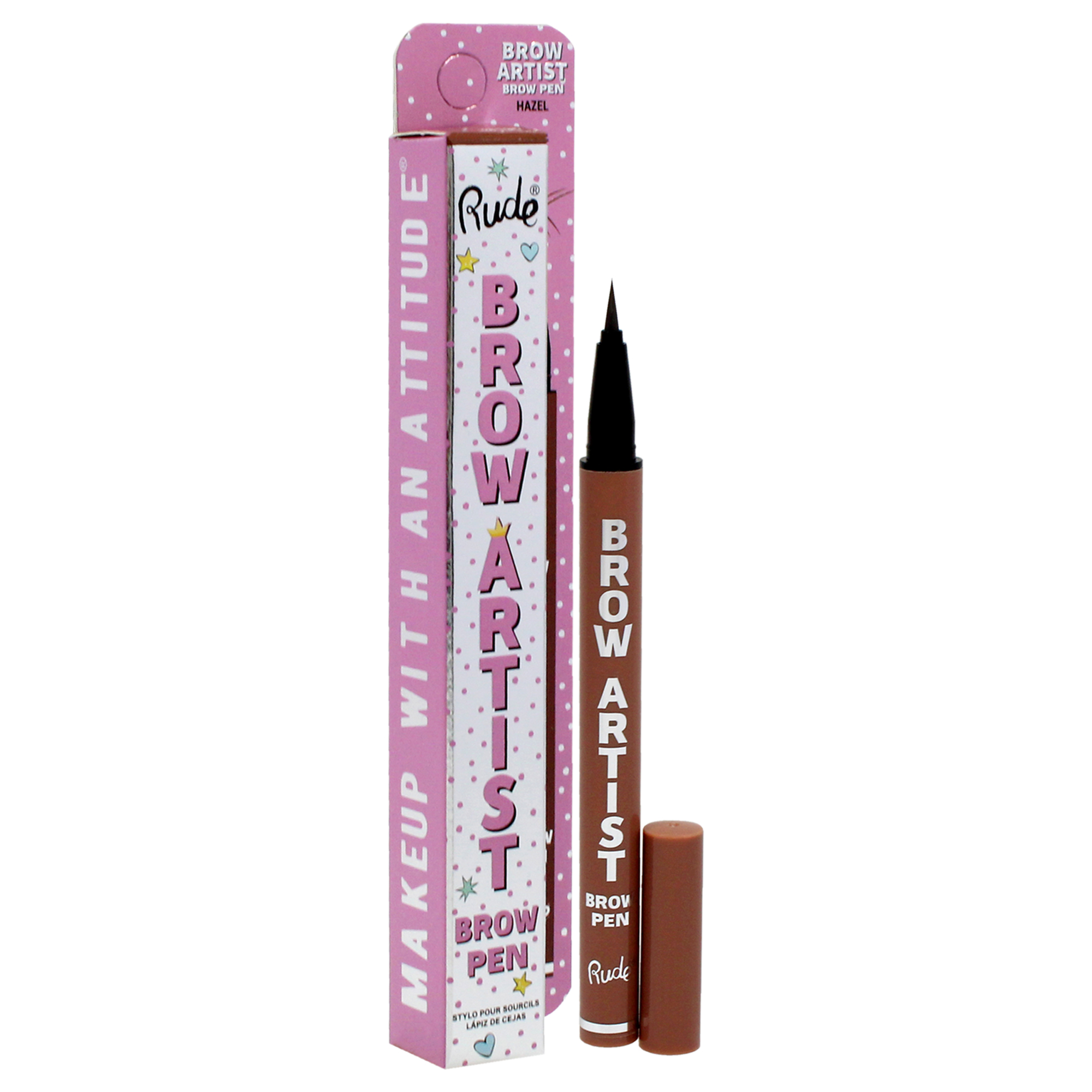 Foto 4 pulgar | Bolígrafo De Cejas Rude Cosmetics Brow Artist Hazel Para Mujer - Venta Internacional.