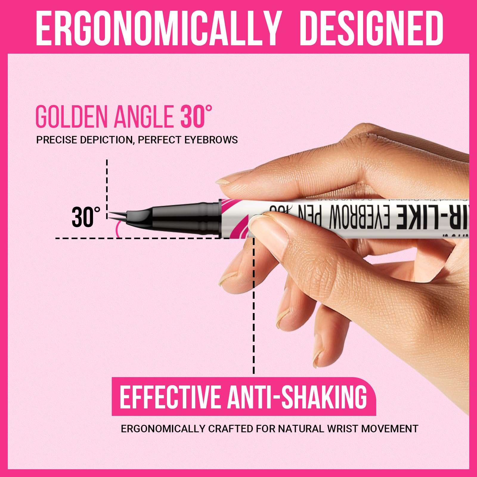 Foto 3 pulgar | Lápiz De Cejas Imethod Curved Brow Pen Marrón Y Rubio, 2 Unidades - Venta Internacional.