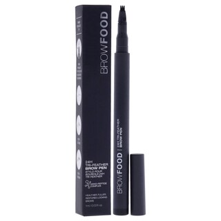 Foto 3 | Bolígrafo Para Cejas Lashfood Browfood 24h Tri Feather Charcoal 0.03 - Venta Internacional.