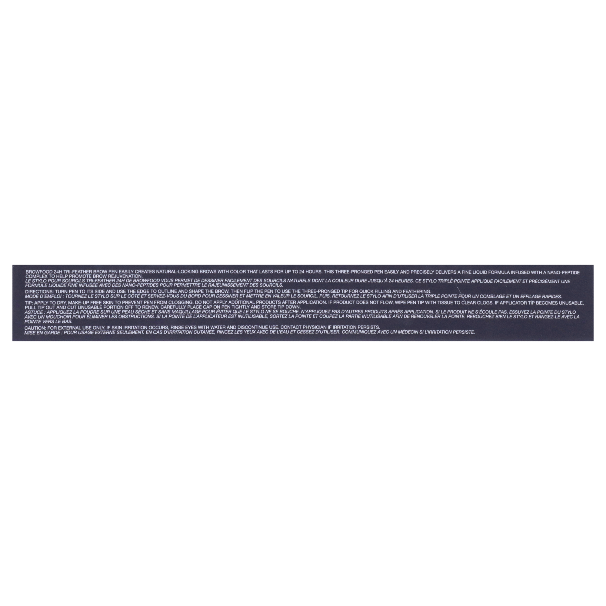 Foto 7 pulgar | Bolígrafo Para Cejas Lashfood Browfood 24h Tri Feather Charcoal 0.03 - Venta Internacional.