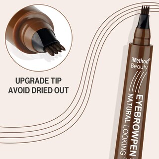 Foto 2 | Bolígrafo Para Cejas Imethod Upgrade Tattoo, Impermeable, Marrón, 3 Ml - Venta Internacional.