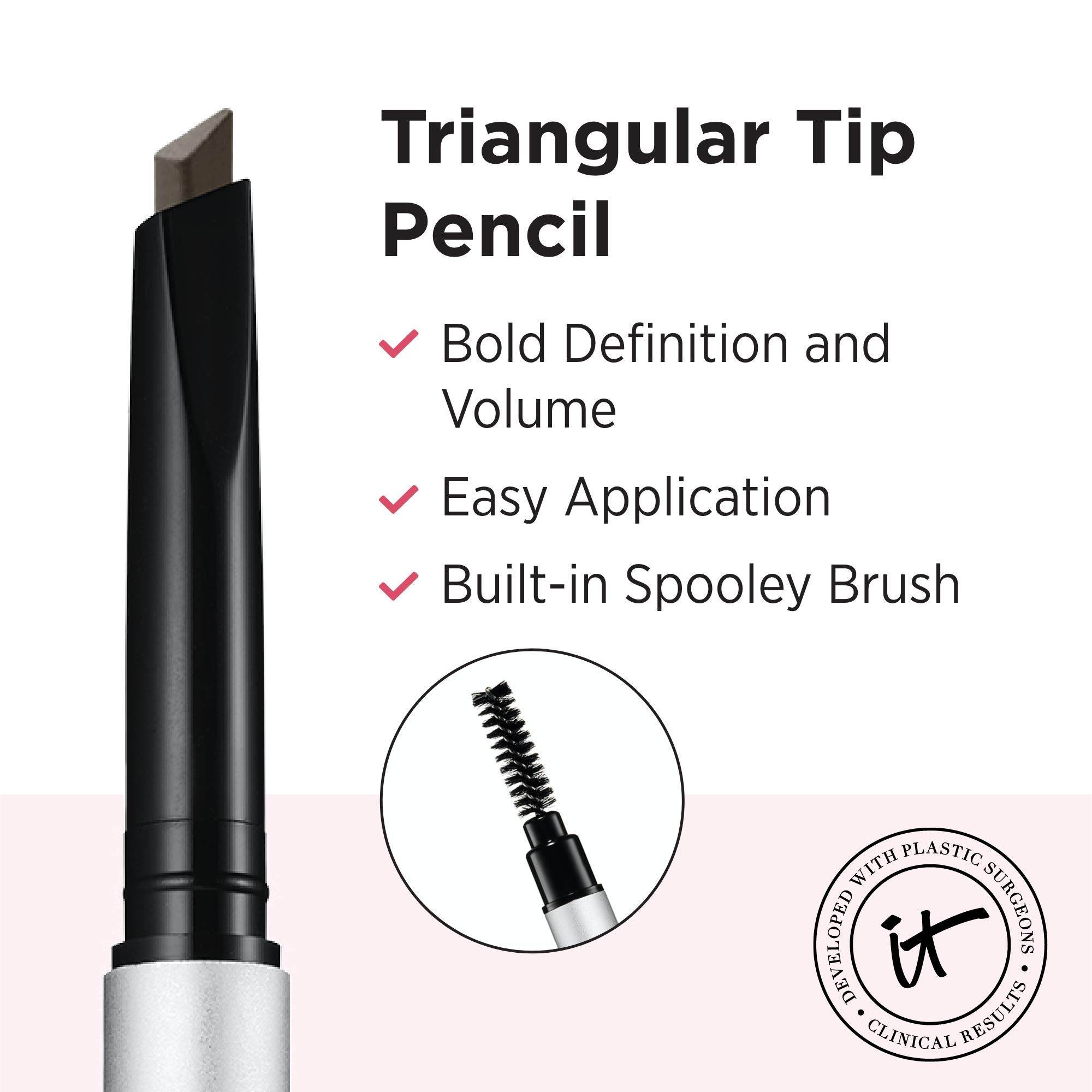 Foto 5 pulgar | Lápiz De Cejas It Cosmetics Brow Powerfull Universal Taupe - Venta Internacional.