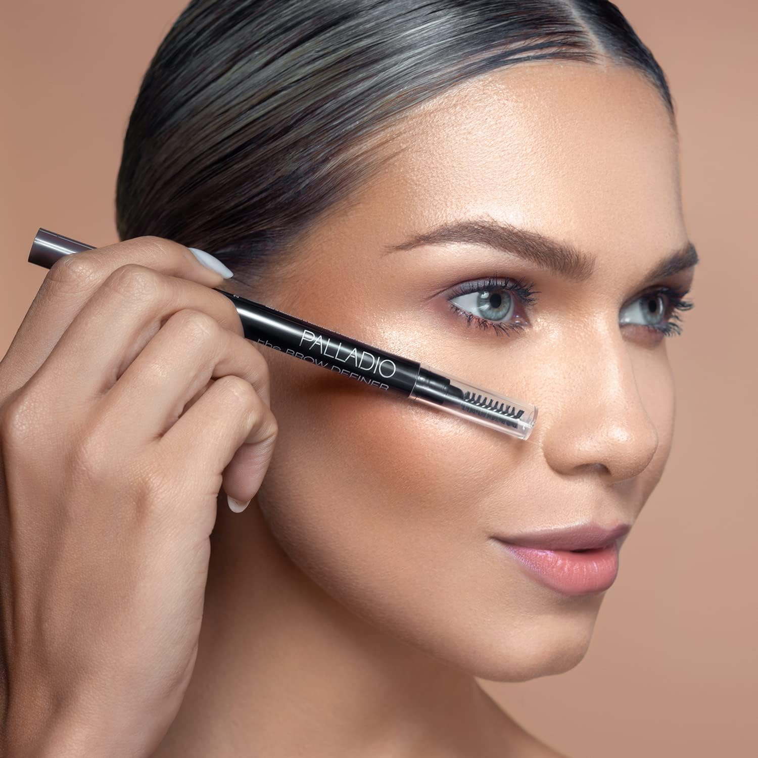 Foto 6 pulgar | Lápiz De Cejas Palladio Brow Definer Retráctil Marrón Oscuro - Venta Internacional.