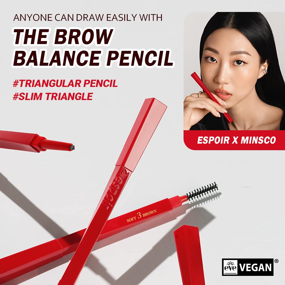 Foto 3 pulgar | Lápiz Para Cejas Espoir The Brow Balance #5 Light Brown - Venta Internacional.