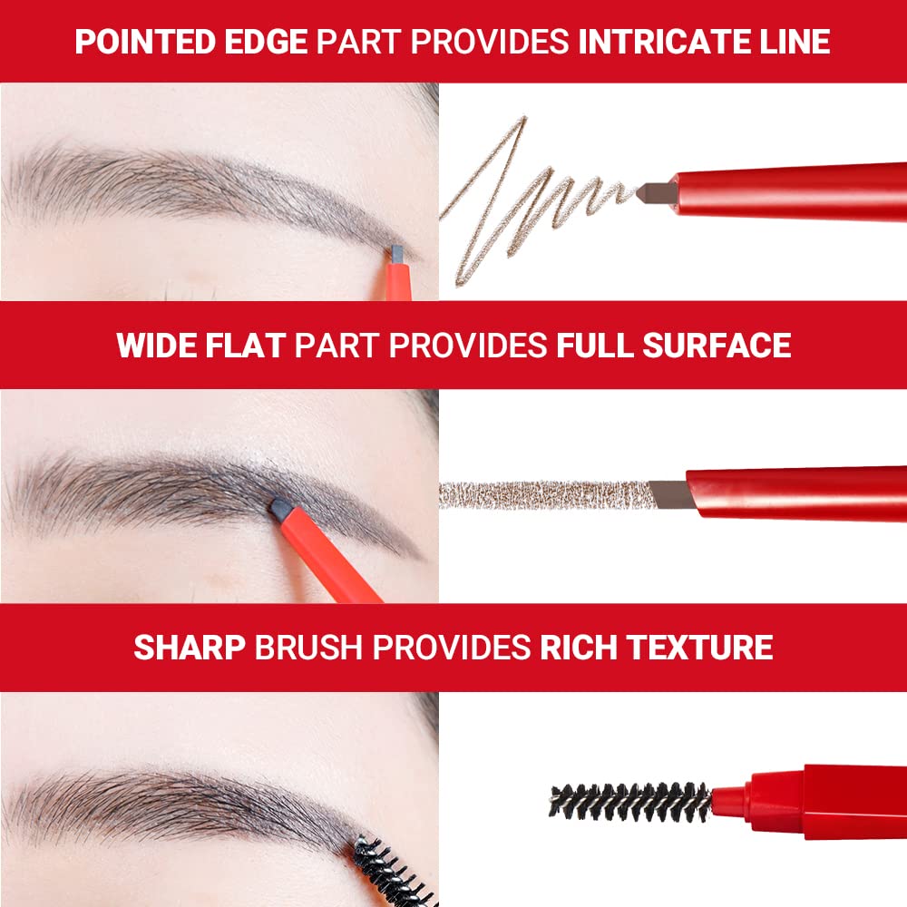 Foto 5 pulgar | Lápiz Para Cejas Espoir The Brow Balance #5 Light Brown - Venta Internacional.