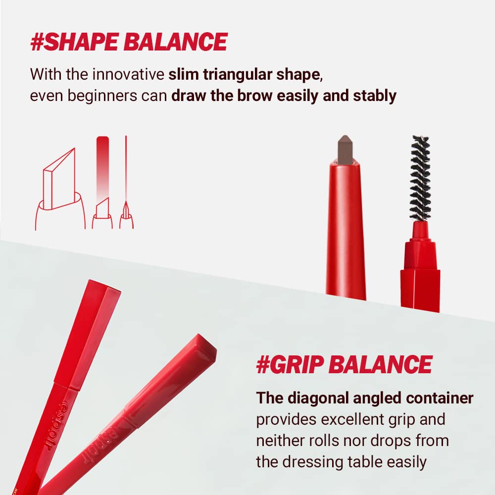 Foto 7 pulgar | Lápiz Para Cejas Espoir The Brow Balance #5 Light Brown - Venta Internacional.