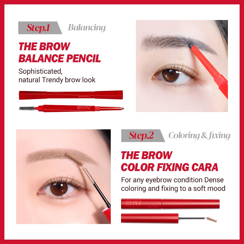 Foto 8 pulgar | Lápiz Para Cejas Espoir The Brow Balance #5 Light Brown - Venta Internacional.