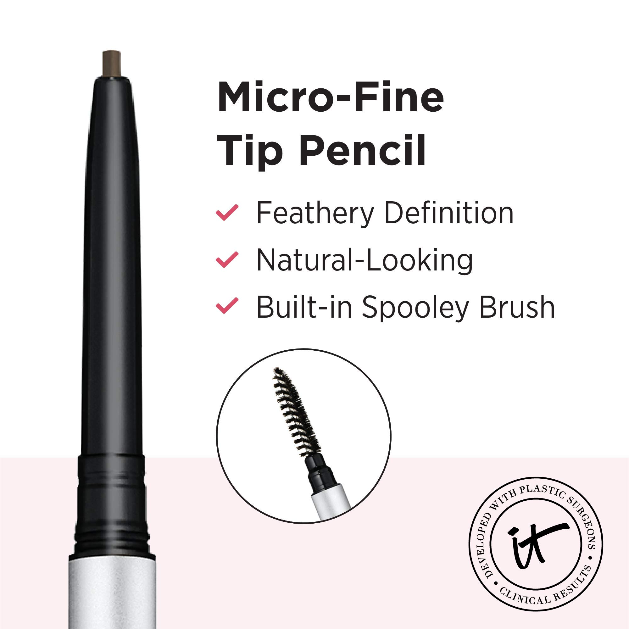 Foto 4 | Lápiz De Cejas It Cosmetics Brow Power Micro Universal Taupe - Venta Internacional.