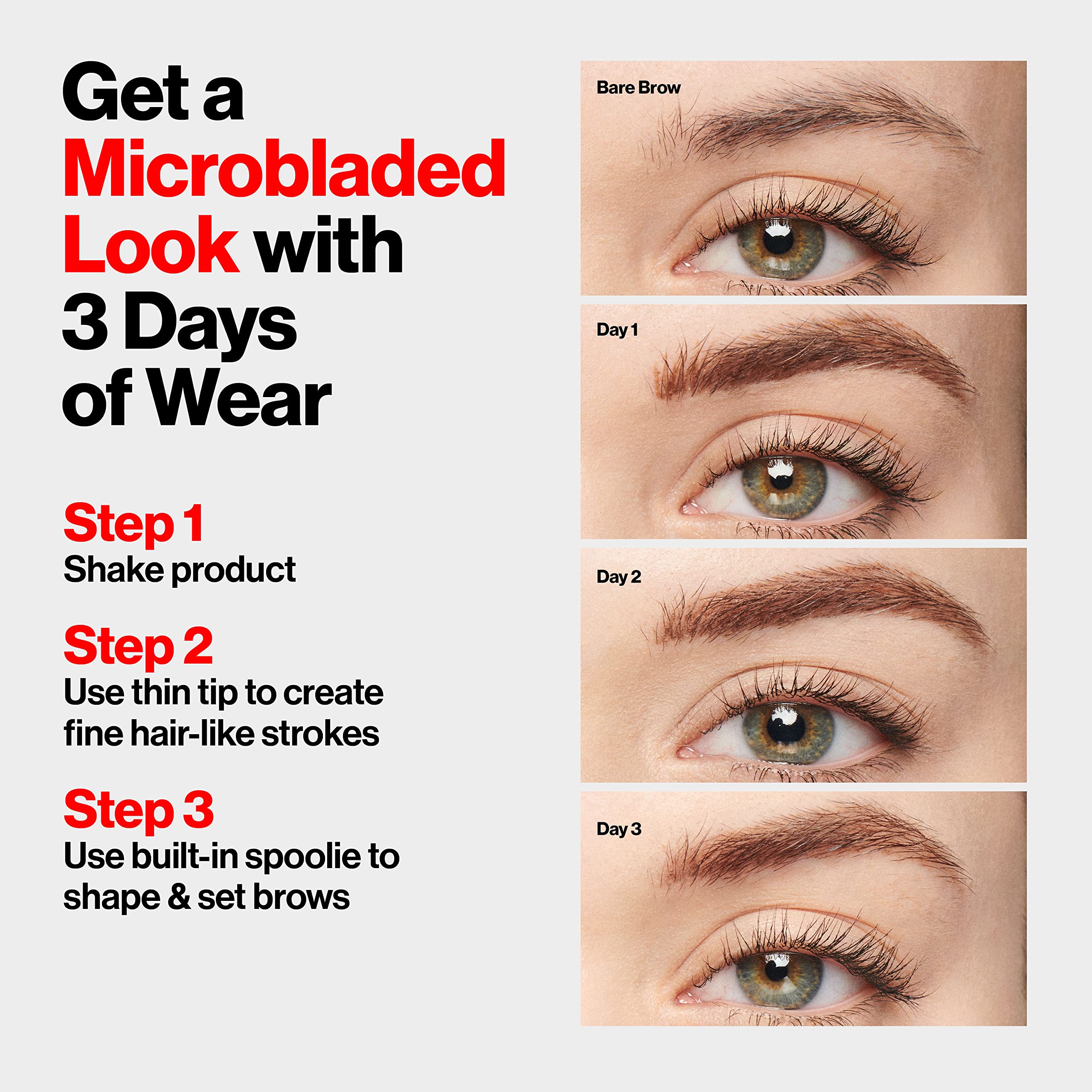Foto 6 | Tinta Para Cejas Revlon Colorstay 5 En 1 Semipermanente, 8 Ml, Marrón Suave - Venta Internacional.