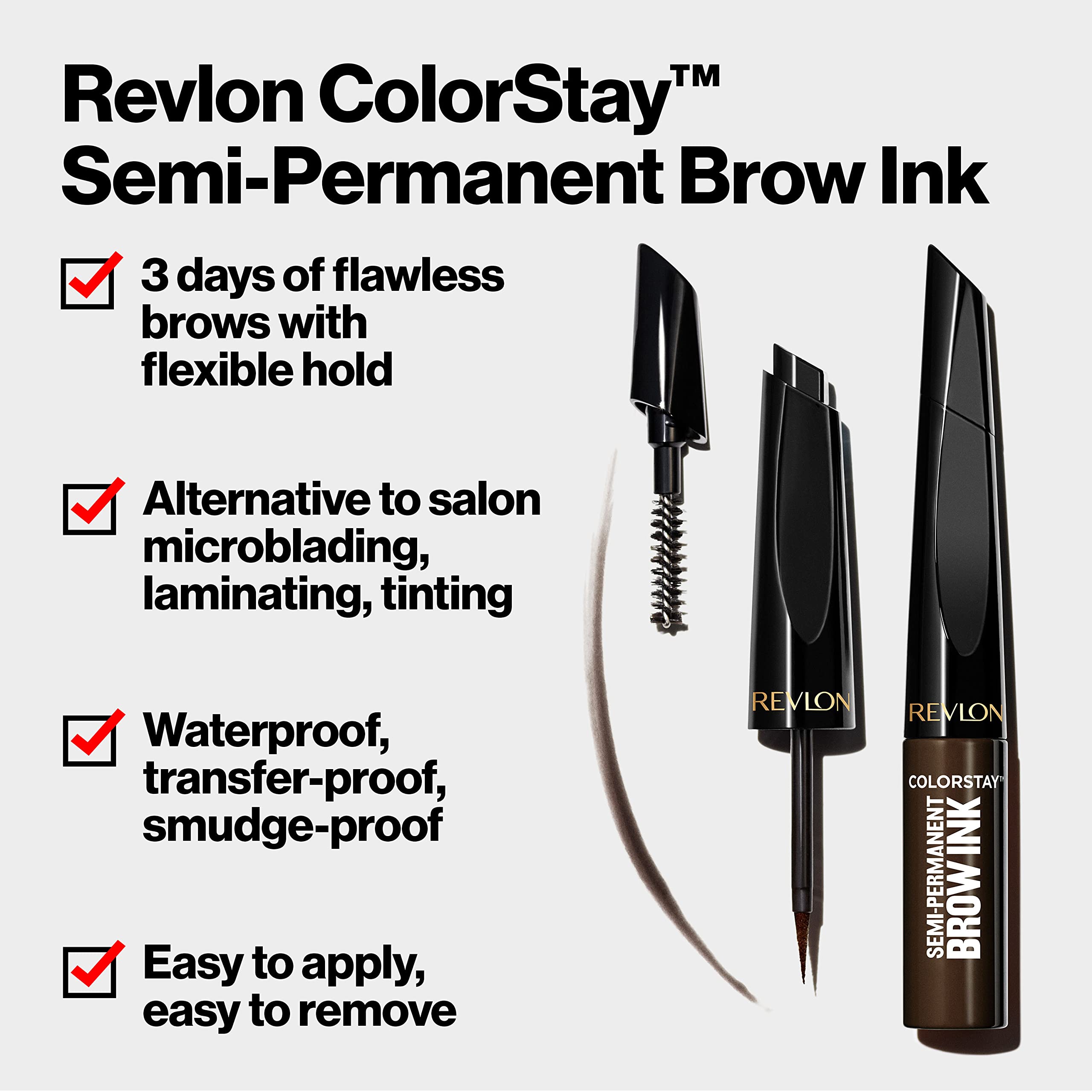 Foto 5 pulgar | Tinta Para Cejas Revlon Colorstay 5 En 1 355 Marrón Oscuro A Prueba De Agua - Venta Internacional.