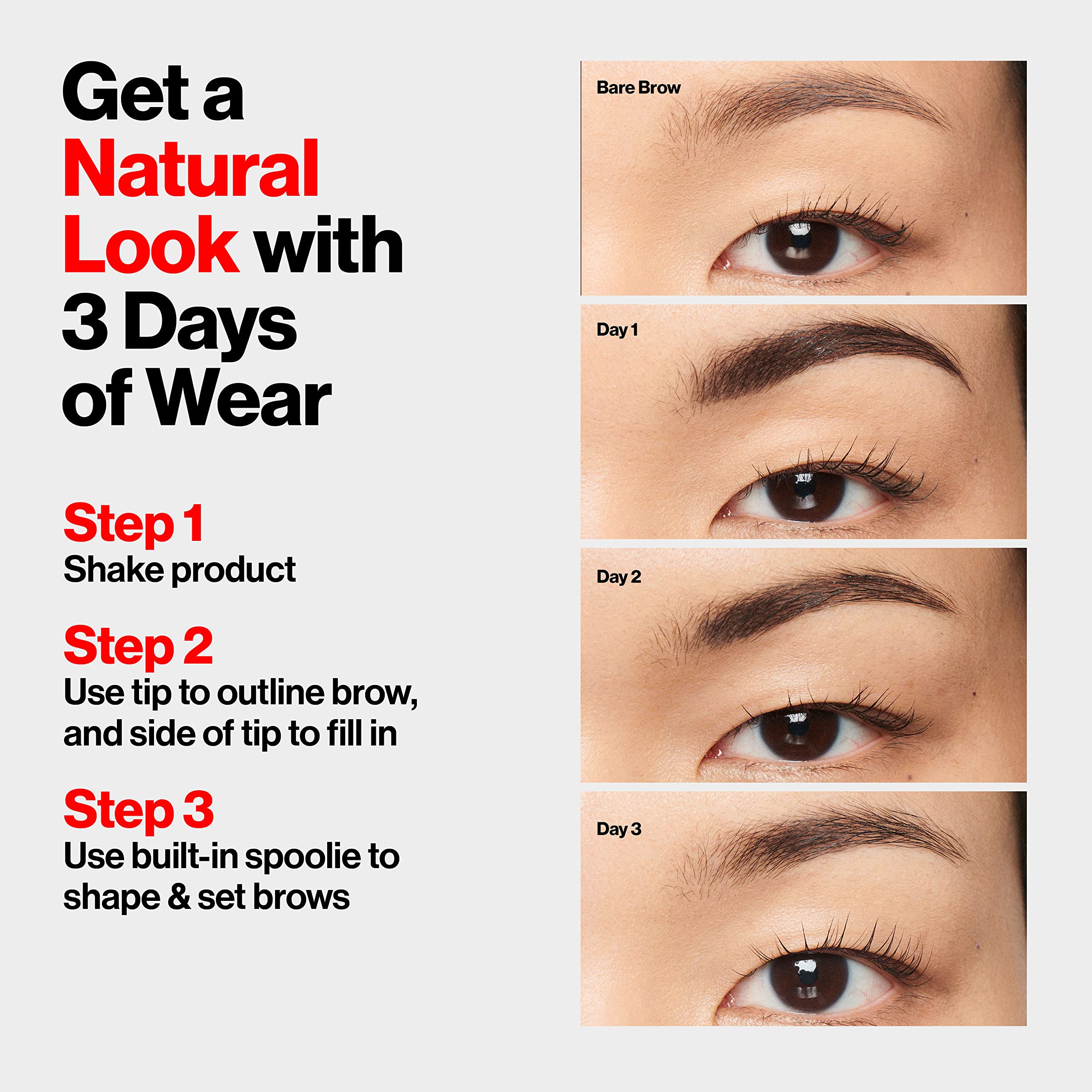 Foto 5 | Tinta Para Cejas Revlon Colorstay 5 En 1 355 Marrón Oscuro A Prueba De Agua - Venta Internacional.