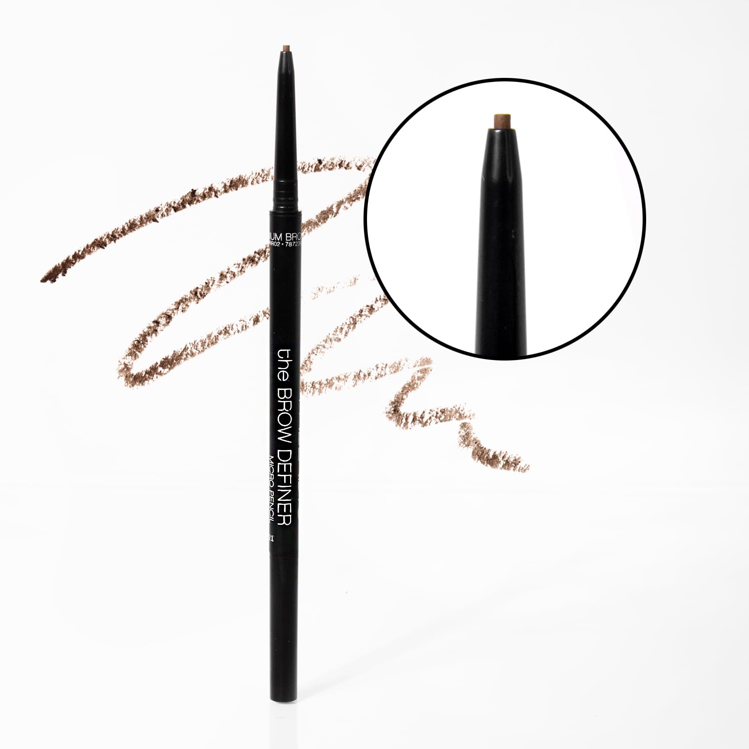 Foto 4 pulgar | Lápiz Definidor De Cejas Palladio Beauty, Marrón Medio, Con Brocha - Venta Internacional.