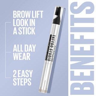 Foto 5 | Maquillaje En Barra Para Levantar Cejas Maybelline Tattoostudio Soft Brown - Venta Internacional.