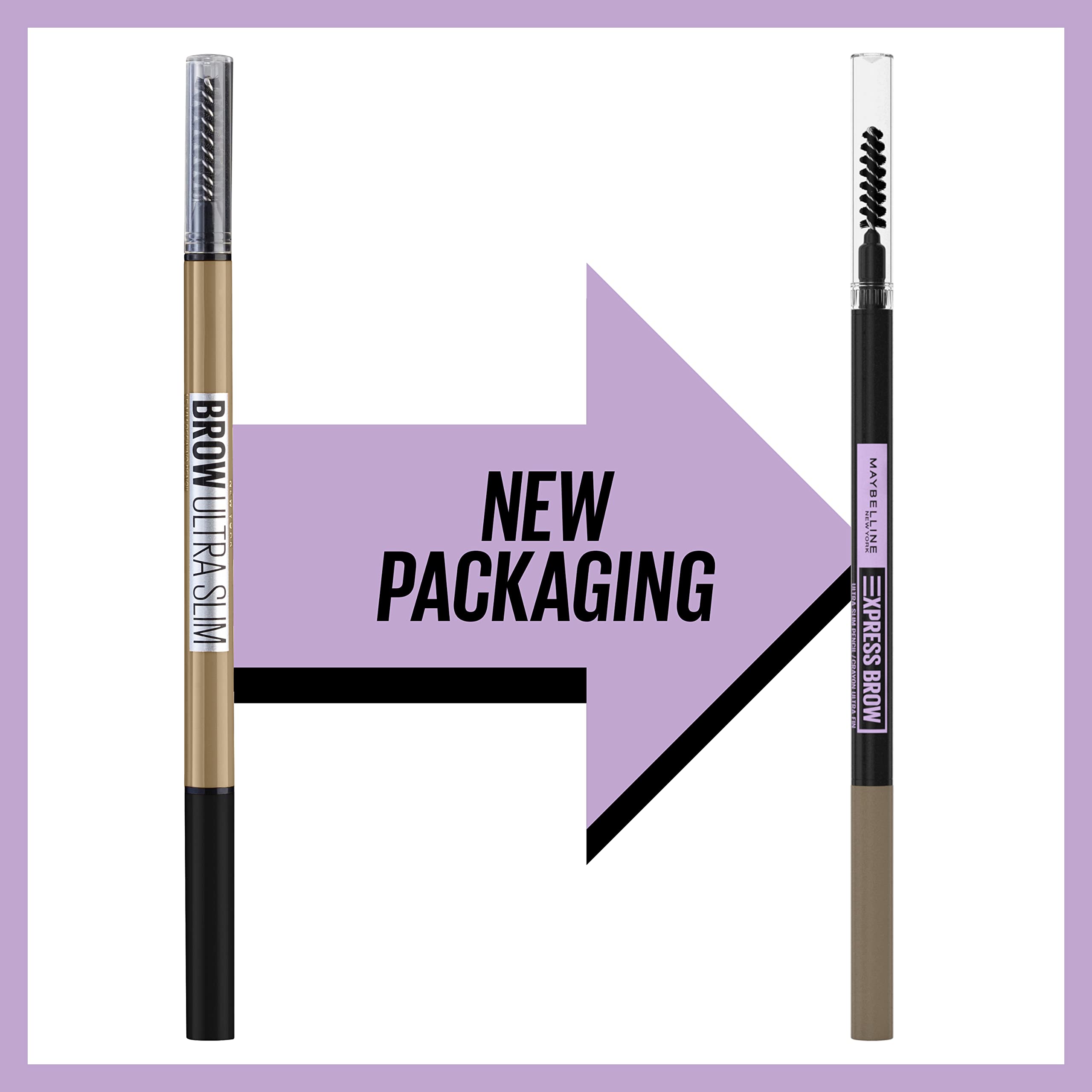 Foto 3 | Lápiz De Maquillaje Para Cejas Maybelline Brow Ultra Slim Black - Venta Internacional.