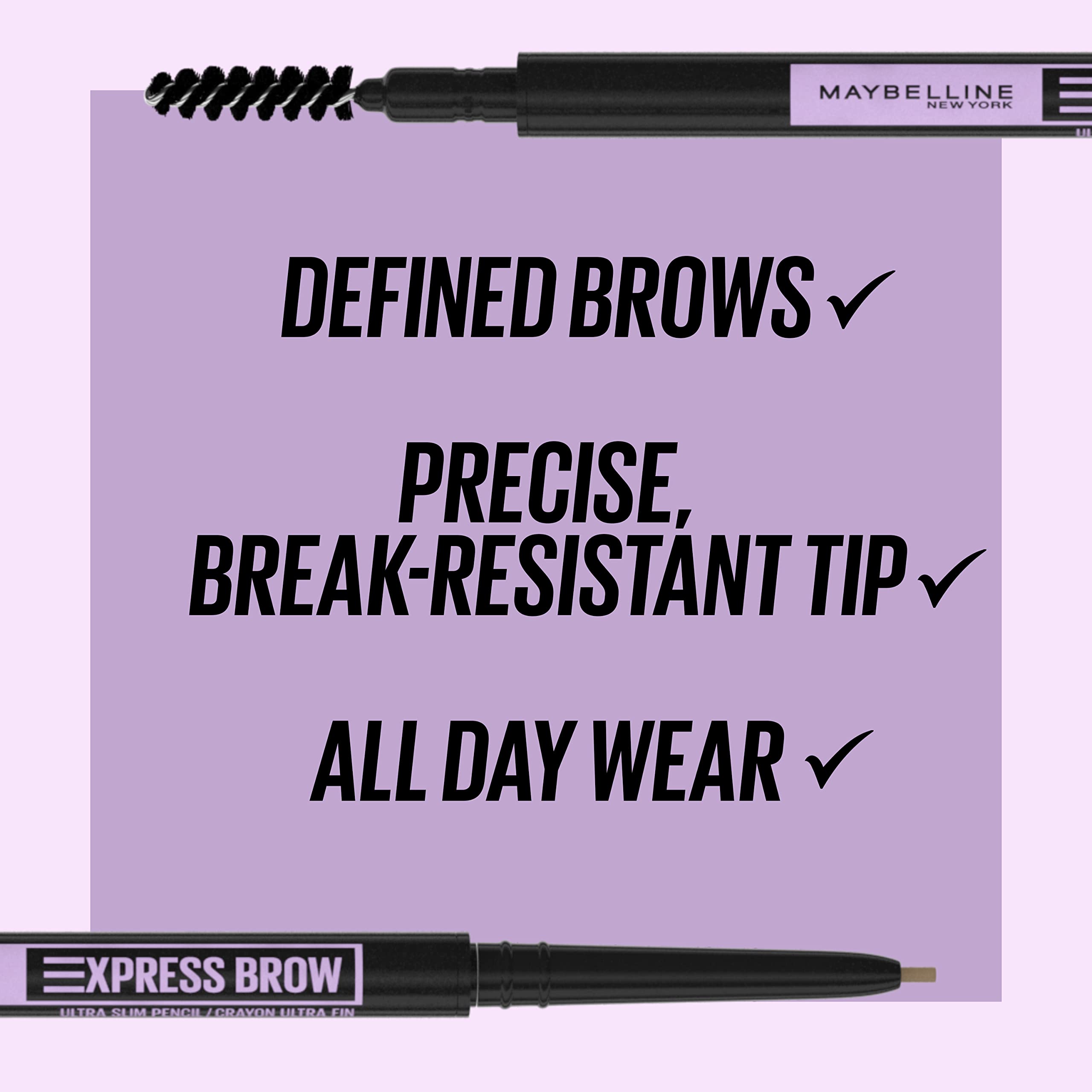 Foto 6 pulgar | Lápiz De Maquillaje Para Cejas Maybelline Brow Ultra Slim Black - Venta Internacional.