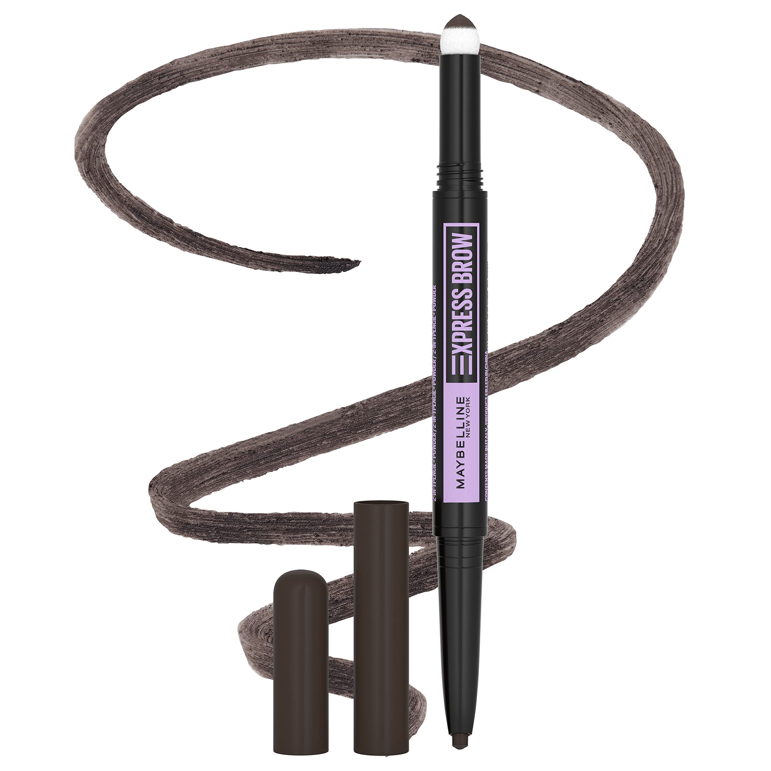 Foto 2 pulgar | Maquillaje De Cejas Maybelline Express Brow 2 En 1 Negro Marrón - Venta Internacional.