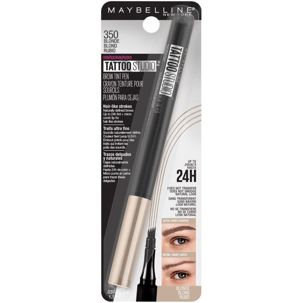 Foto 5 pulgar | Lápiz Para Cejas Maybelline New York Tattoostudio Blonde  1 Ml - Venta Internacional.