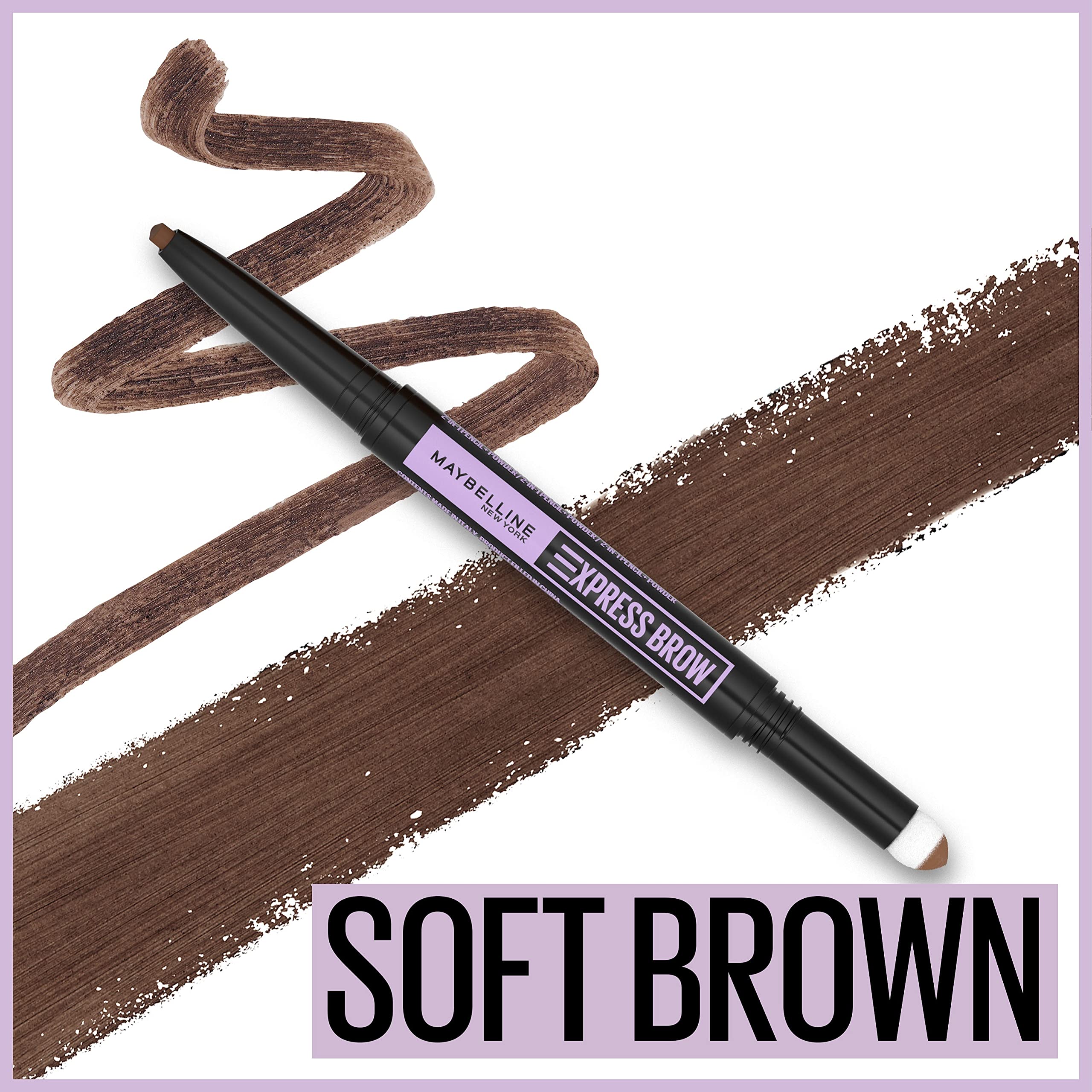 Foto 3 pulgar | Maquillaje De Cejas Maybelline Express Brow 2 En 1 Soft Brown - Venta Internacional.