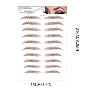 Foto 1 | Adhesivo Para Tatuaje De Cejas Huoguo 6d Marrón De Imitación Desechable - Venta Internacional.