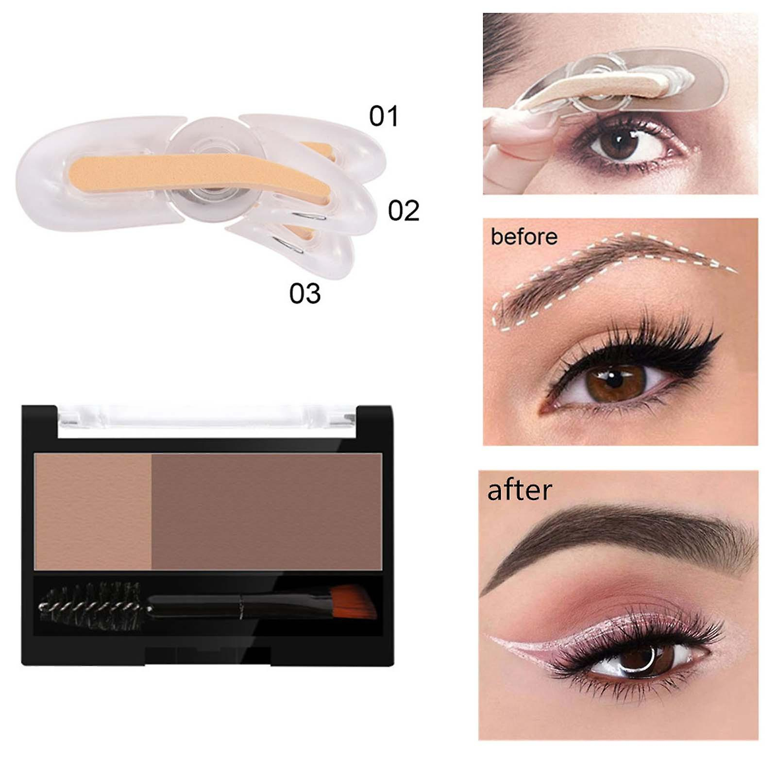 Foto 3 pulgar | Sello Para Cejas Huoguo  Ajustable Y Giratorio  Con Polvo  Para Mujer - Venta Internacional.