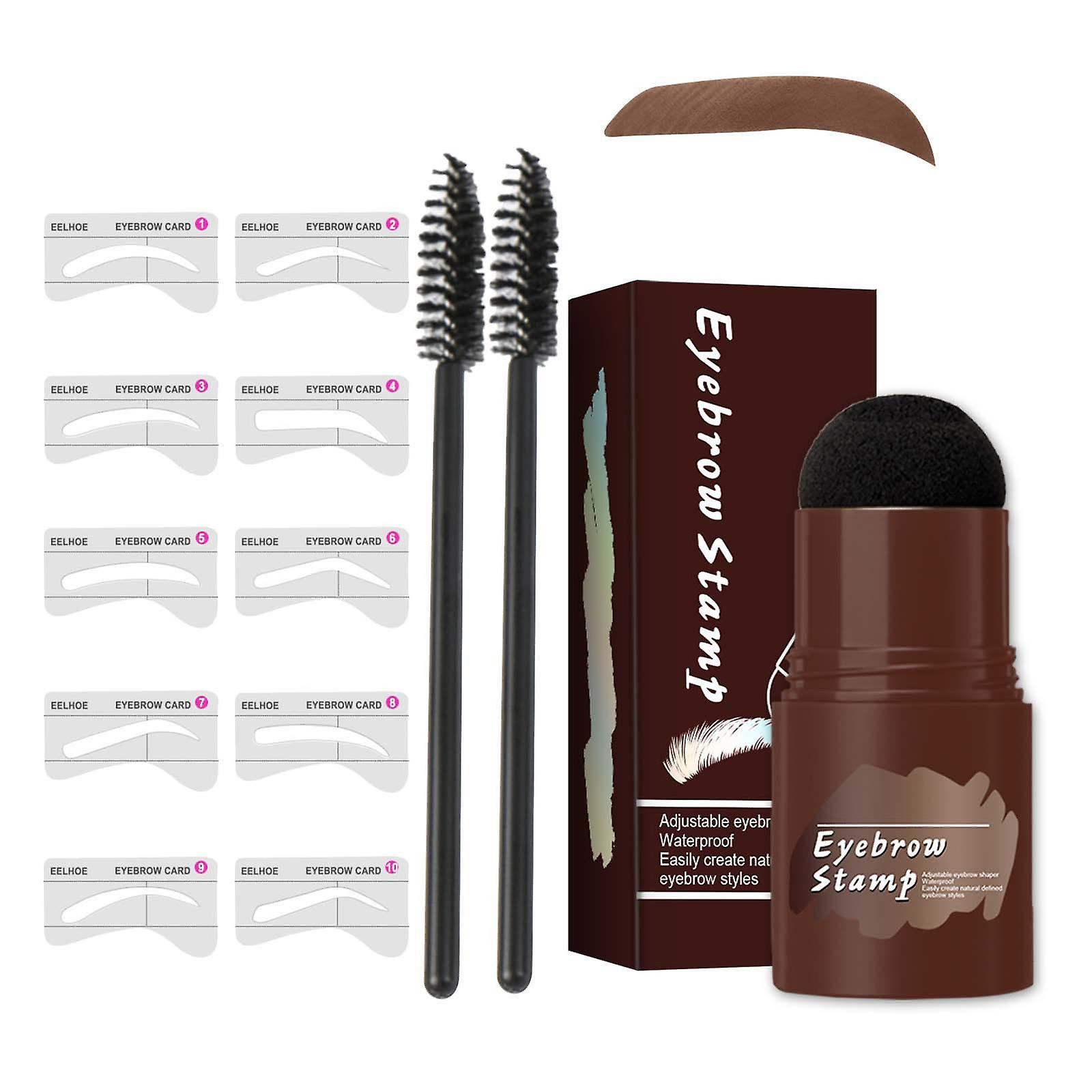 Kit De Estampado Y Modelado De Cejas Huoguo Con 10 Plantillas De Estilos - Venta Internacional.
