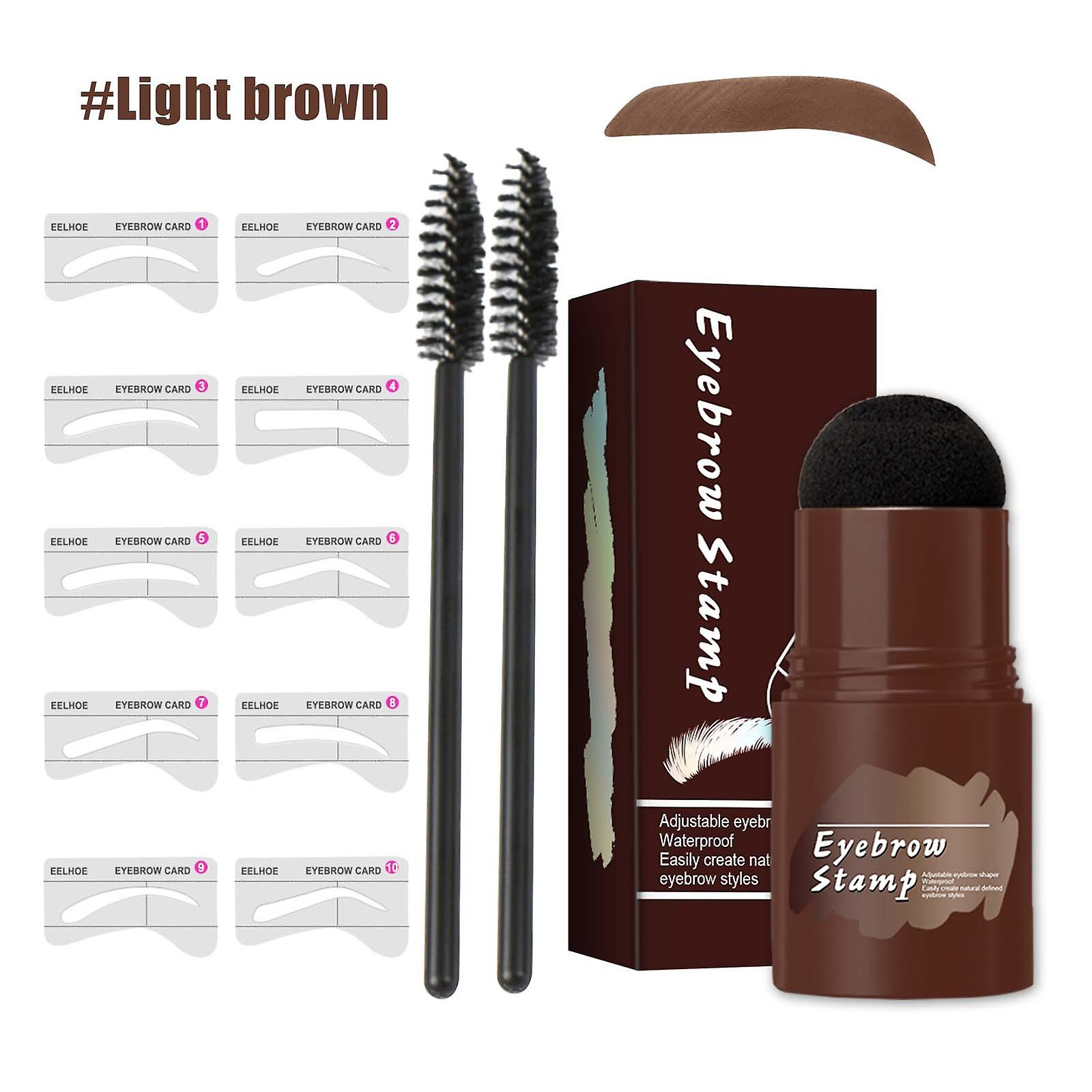Foto 3 pulgar | Kit De Estampado Y Modelado De Cejas Huoguo Con 10 Plantillas De Estilos - Venta Internacional.