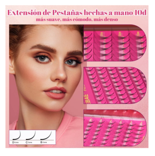 Foto 2 | Extensión de Pestañas Suerdebae 10d 10-18 Mm Mix 0.07d