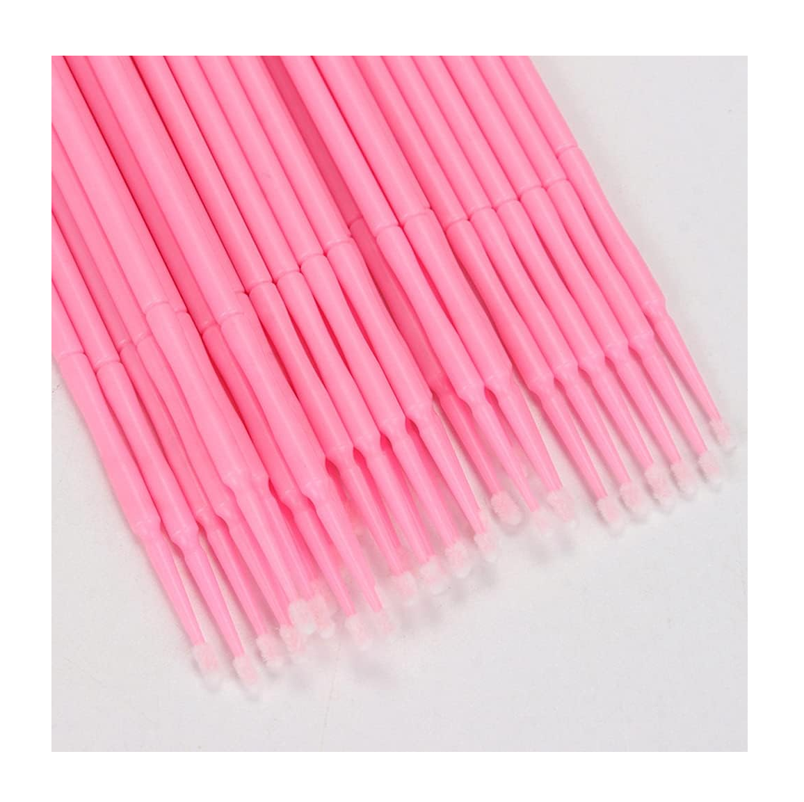 Foto 4 | 100 Microbrush + 50 Cepillos Desechables Para Pestañas Cejas Rosa