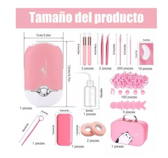 Foto 2 | Kit de Pestañas Wünd Rosa con Accesorios