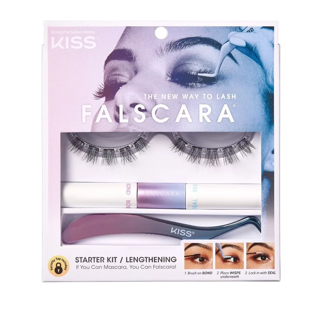 Kit De Pestañas Postizas Kiss Falscara Lengthening Wisps