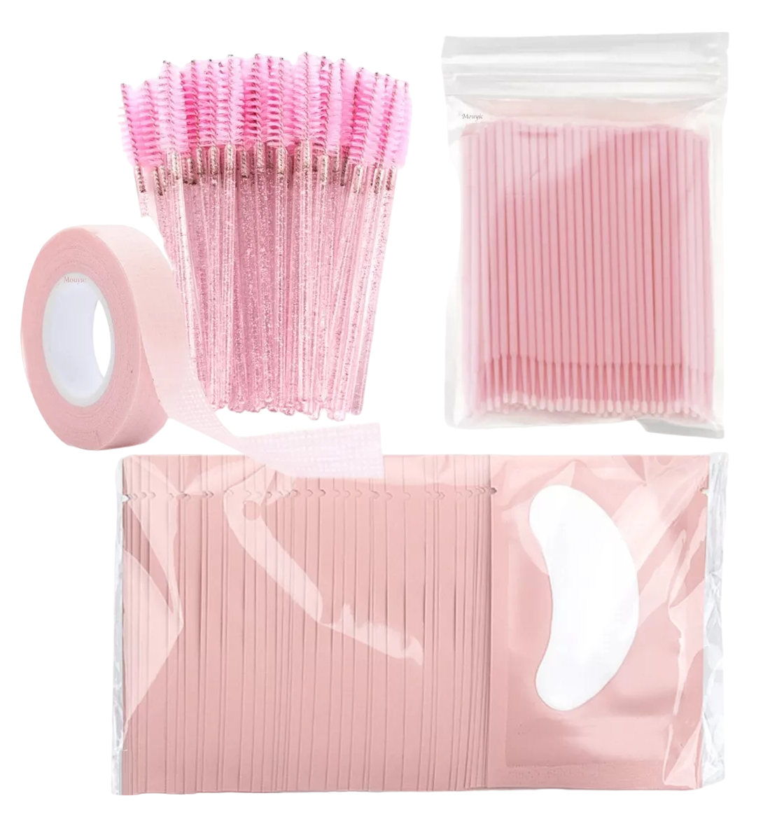 100 Microbrush Mouyic más 50 Parches Hidrogel más 50 Cepillos y 1 Cinta