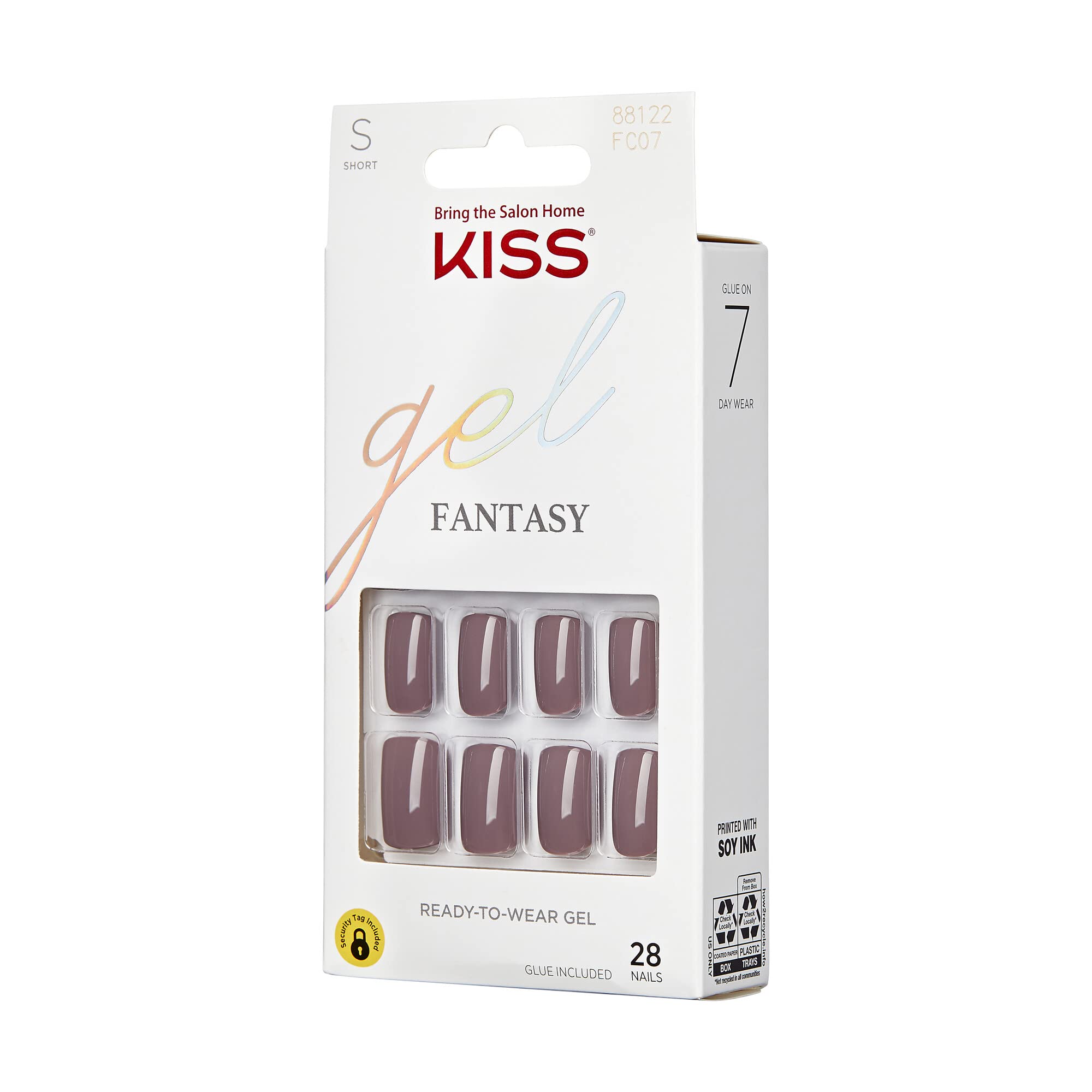 Foto 7 pulgar | Gel Kiss Fantasy «temporary Feels» De Press On Nails, Color Gris - Venta Internacional.