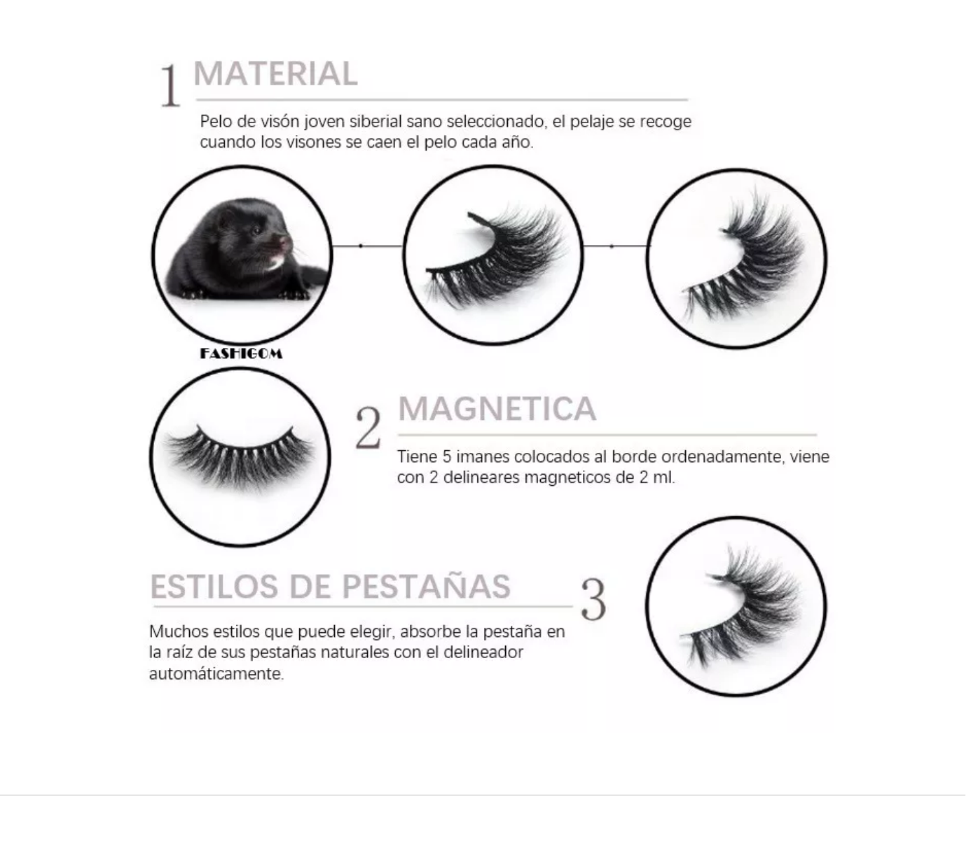 Foto 4 pulgar | Pestañas Magnéticas Maquillajes Reutilizable Super Suave 8x1 Xtellar
