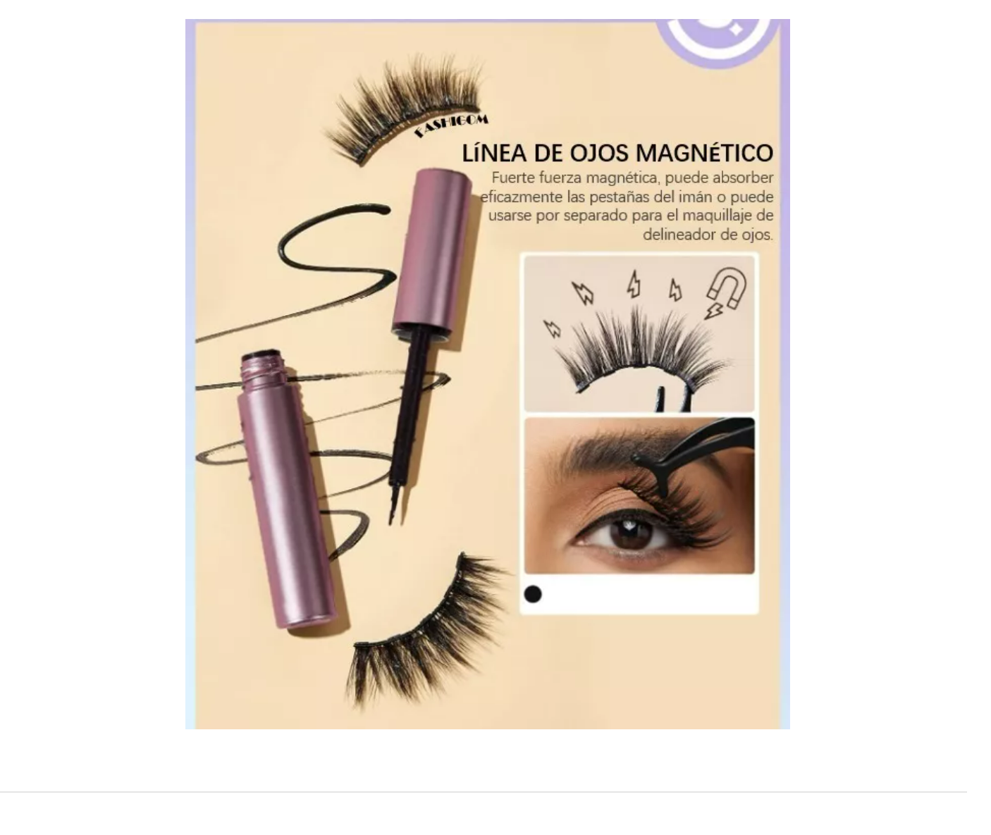 Foto 5 pulgar | Pestañas Magnéticas Maquillajes Reutilizable Super Suave 8x1 Xtellar