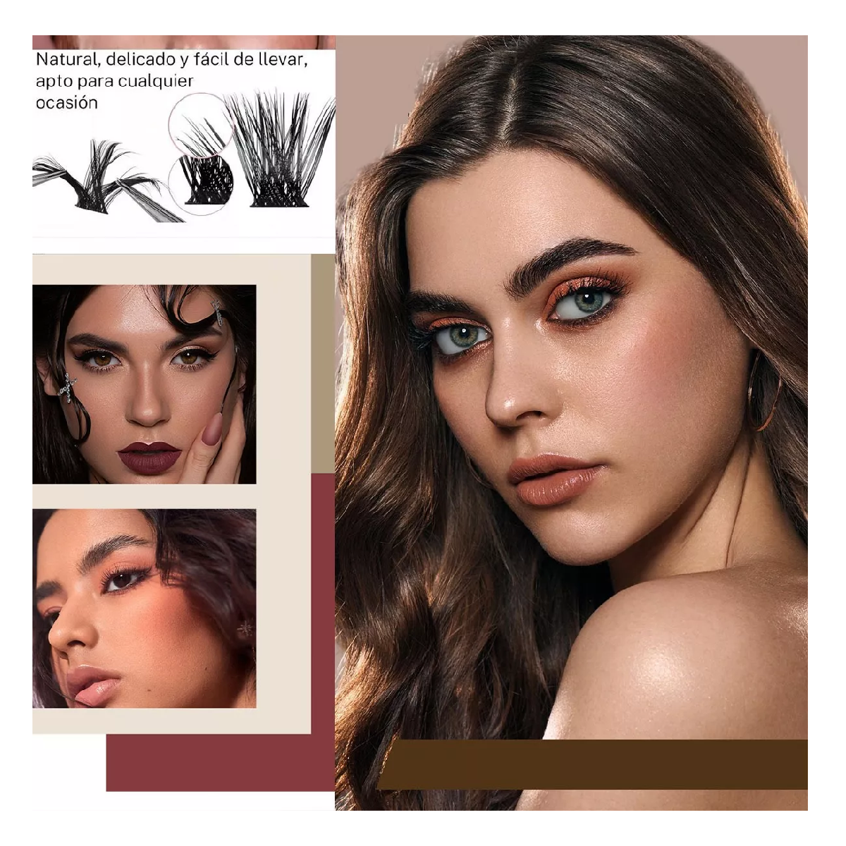 Foto 4 pulgar | Kit De Extensión De Pestañas Blister Lashes Mink 242pcs Belug Negro