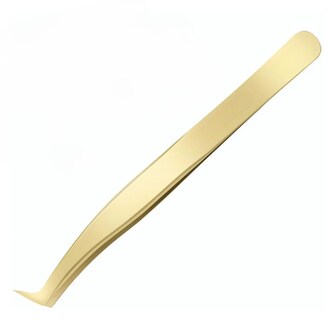 Foto 1 | Pinzas Xtellar Extensiones De Pestañas Volumen Color Dorado