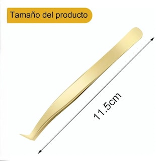 Foto 2 | Pinzas Xtellar Extensiones De Pestañas Volumen Color Dorado