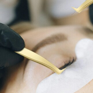 Foto 4 | Pinzas Xtellar Extensiones De Pestañas Volumen Color Dorado