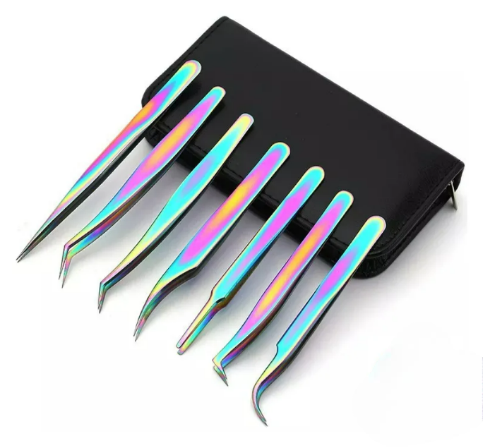 Foto 1 | Set Xtellar De 7 Pinzas Para Pestañas Con Estuche