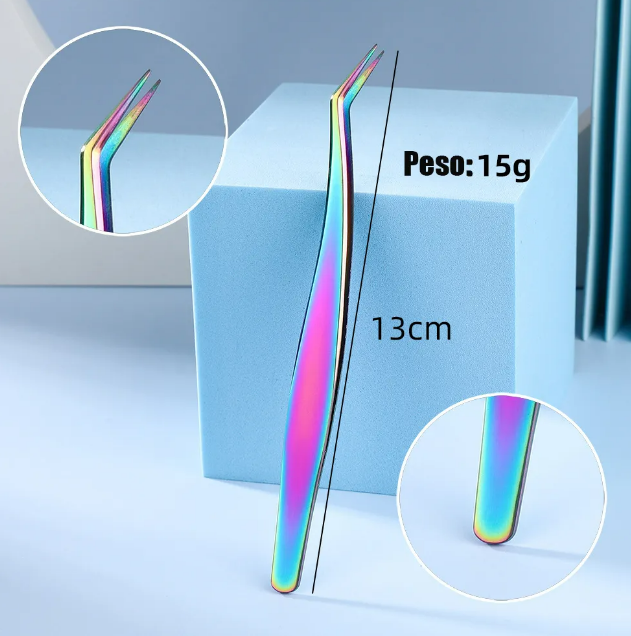 Foto 5 pulgar | Set Xtellar De 7 Pinzas Para Pestañas Con Estuche