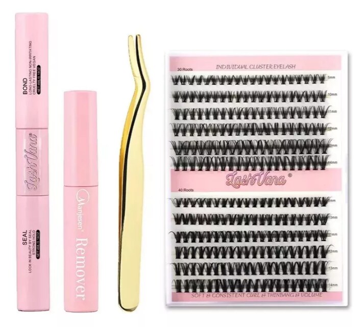 Extensiones Xtellar Pestañas Diy, Kit De Racimos De Pestañas $549