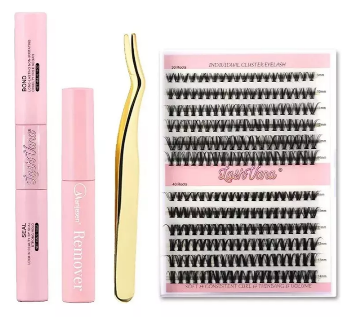 Extensiones Xtellar Pestañas Diy, Kit De Racimos De Pestañas