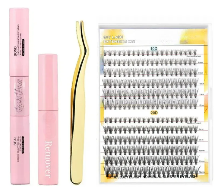 Extensiones Xtellar Pestañas Diy, Kit De Racimos De Pestañas