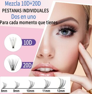 Foto 2 | Extensiones Xtellar Pestañas Diy, Kit De Racimos De Pestañas