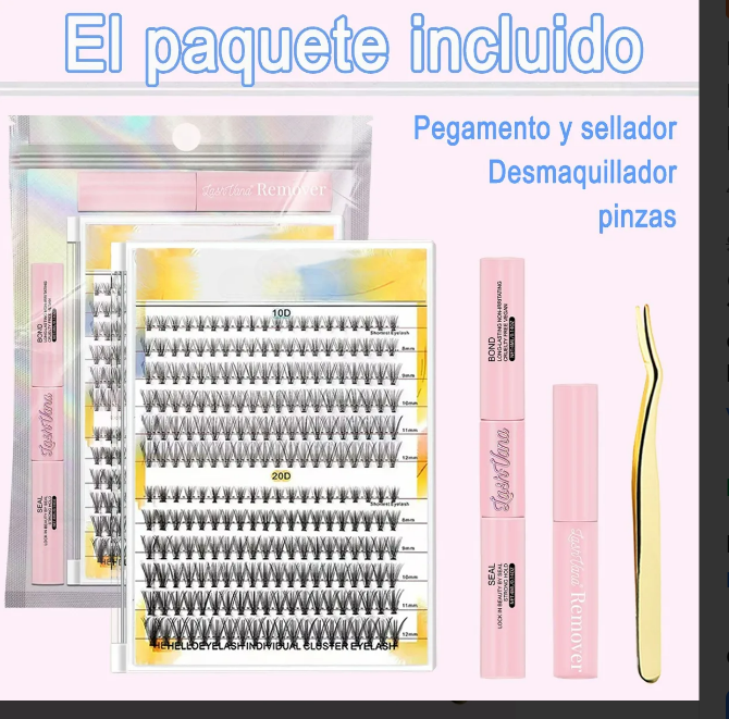 Foto 4 | Extensiones Xtellar Pestañas Diy, Kit De Racimos De Pestañas
