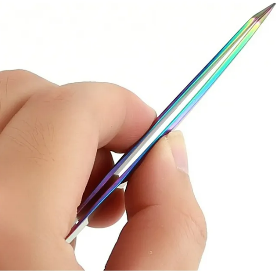Foto 3 pulgar | Set Xtellar De 7 Pinzas Para Pestañas Visón Camaleón Con Estuche