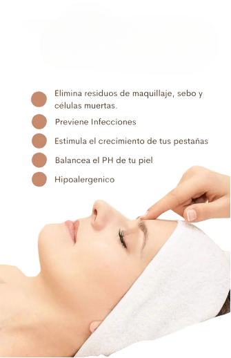 Foto 4 pulgar | Lash Xtellar Shampoo 100ml Con Brocha Y Cepillo Limpieza Pestañas