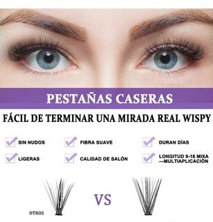 Foto 2 | Kit Xtellar De Extensiones De Pestañas 30d+40d Mixtas Con Pegamento Y Removedor Pestañas Individuales Kit Completo D